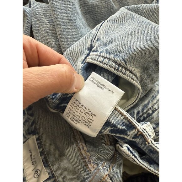 AG Adriano Goldschmied Cloved Patched Jeans Nomad Straight Leg 23 Cotton Denim - Picture 4 of 5